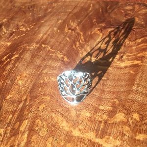 Sterling silver ring.